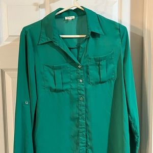 Green Button-Down from ICU